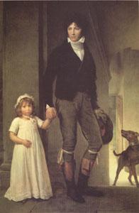  Baron Francois  Gerard Jean-Baptiste Isabey and His Daughter (mk05 China oil painting art